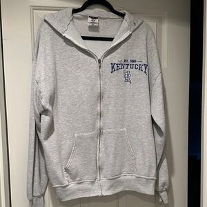 Jerkers c-large Gray Kentucky Zip-Up Hoodie.  Great condition